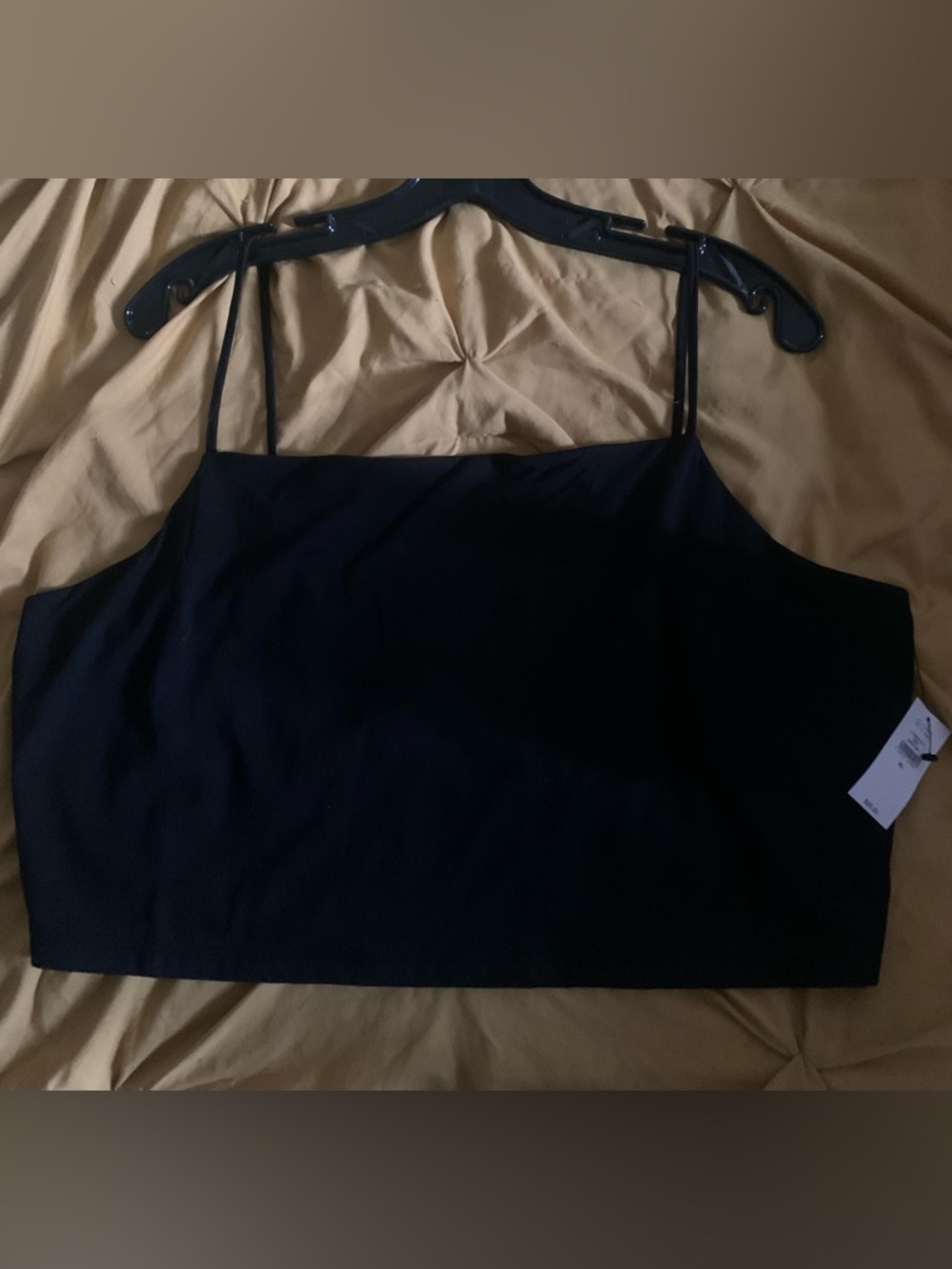 Banana Republic Black Spaghetti Strap Cropped Camisole